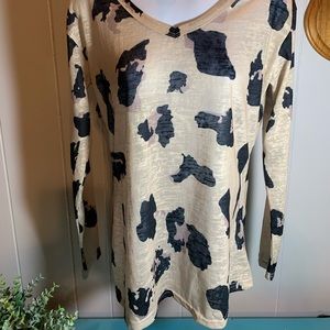 Shimmery leopard print tunic